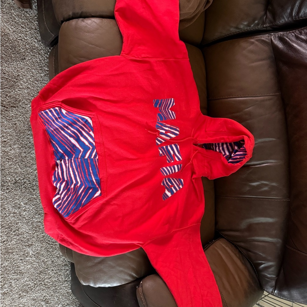 Bills Mafia Zubaz-Striped Hoodie - NWOT - Men’s Sizing 2XL